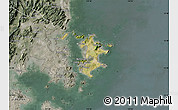 Satellite Map of Pingtan, semi-desaturated