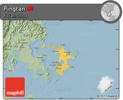 Savanna Style Map of Pingtan