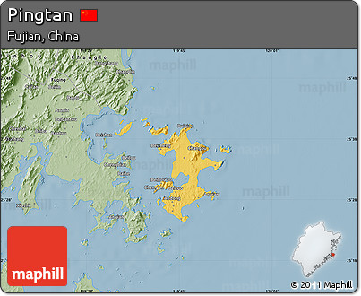 Savanna Style Map of Pingtan