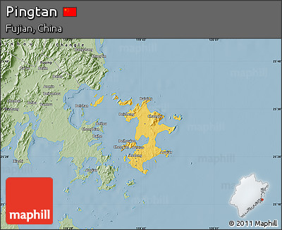 Savanna Style Map of Pingtan
