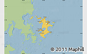 Savanna Style Map of Pingtan, single color outside