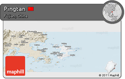 Classic Style Panoramic Map of Pingtan