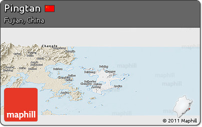 Classic Style Panoramic Map of Pingtan