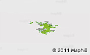 Physical Panoramic Map of Pingtan, cropped outside