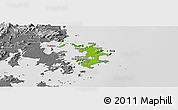 Physical Panoramic Map of Pingtan, desaturated