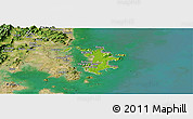 Physical Panoramic Map of Pingtan, satellite outside