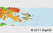 Satellite Panoramic Map of Pingtan, political outside
