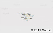 Shaded Relief Panoramic Map of Pingtan, cropped outside