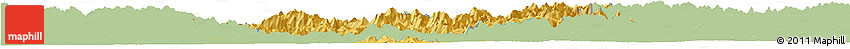 Savanna Style Horizon Map of Pucheng, single color outside