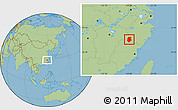 Savanna Style Location Map of Pucheng