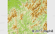 Physical Map of Pucheng