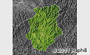 Satellite Map of Pucheng, desaturated