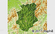 Satellite Map of Pucheng, physical outside