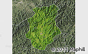 Satellite Map of Pucheng, semi-desaturated