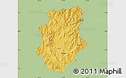 Savanna Style Map of Pucheng, single color outside