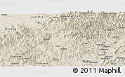 Shaded Relief Panoramic Map of Pucheng