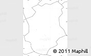 Blank Simple Map of Pucheng, no labels
