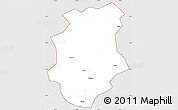 Classic Style Simple Map of Pucheng, cropped outside