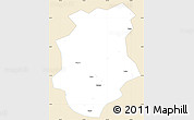 Classic Style Simple Map of Pucheng, single color outside