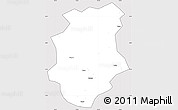 Silver Style Simple Map of Pucheng, cropped outside