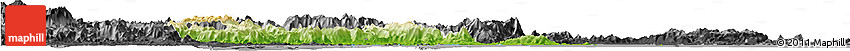 Physical Horizon Map of Putian, darken, desaturated