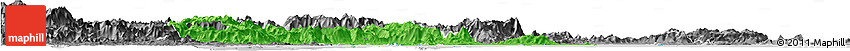 Political Horizon Map of Putian, desaturated