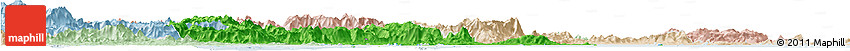 Political Horizon Map of Putian, lighten