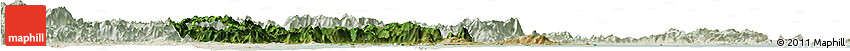 Satellite Horizon Map of Putian, lighten