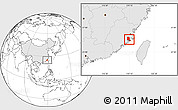 Blank Location Map of Putian, highlighted country