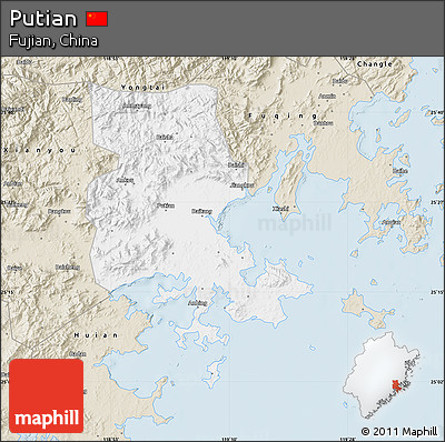 Classic Style Map of Putian