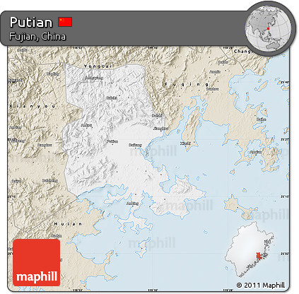 Classic Style Map of Putian