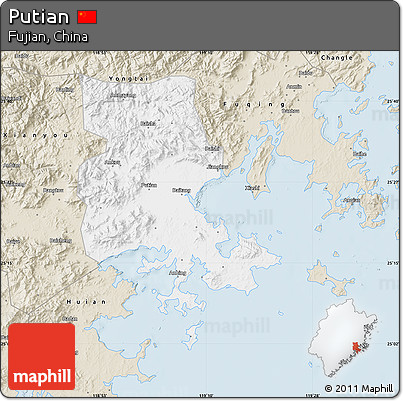 Classic Style Map of Putian