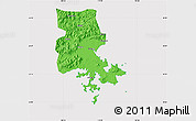 Political Map of Putian, cropped outside
