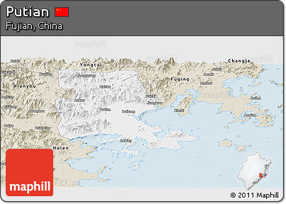 Classic Style Panoramic Map of Putian