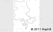 Blank Simple Map of Putian, cropped outside, no labels