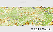 Physical Panoramic Map of Qingliu