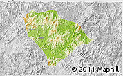 Physical 3D Map of Sha Xian, lighten, desaturated