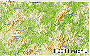 Physical 3D Map of Sha Xian