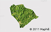 Satellite 3D Map of Sha Xian, cropped outside