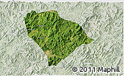 Satellite 3D Map of Sha Xian, lighten