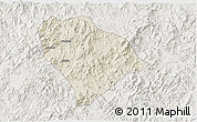 Shaded Relief 3D Map of Sha Xian, lighten