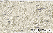 Shaded Relief 3D Map of Sha Xian