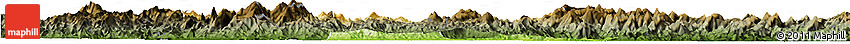 Physical Horizon Map of Sha Xian, darken