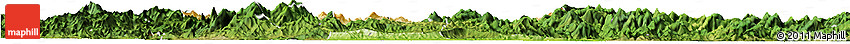 Physical Horizon Map of Sha Xian, satellite outside