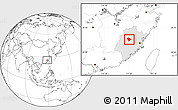 Blank Location Map of Sha Xian, highlighted parent region