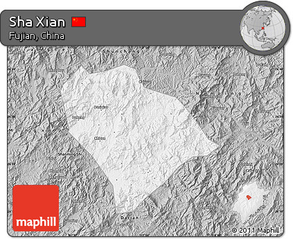 Gray Map of Sha Xian