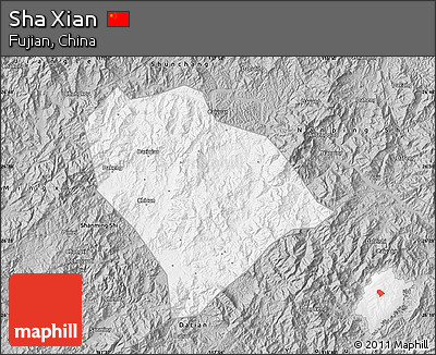 Gray Map of Sha Xian
