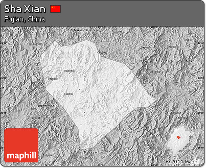 Gray Map of Sha Xian