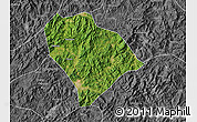 Satellite Map of Sha Xian, desaturated