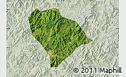 Satellite Map of Sha Xian, lighten